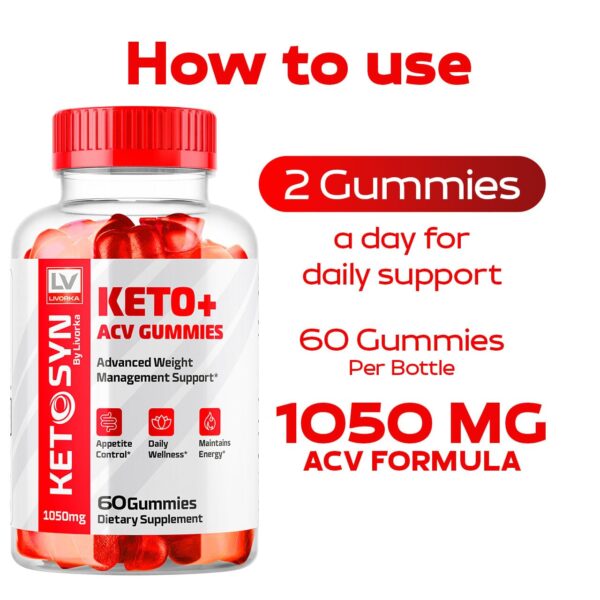 Suplemento Keto ACV Ketosyn quemar grasa y controlar apetito