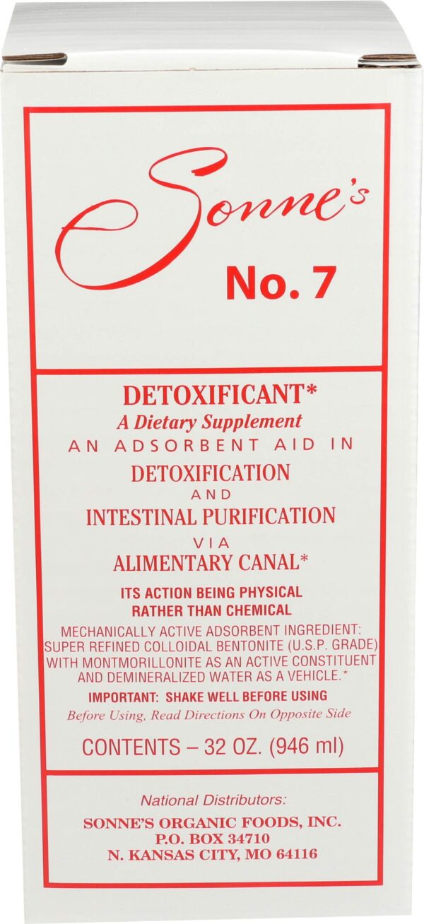Sonne's No. 7 líquido de desintoxicación orgánico 32 fl oz