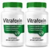 Botella de NutraVibe Vitrafoxin 120 cápsulas fórmula natural para enfoque