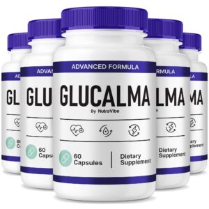 Paquete de cápsulas Glucalma para circulación y energía
