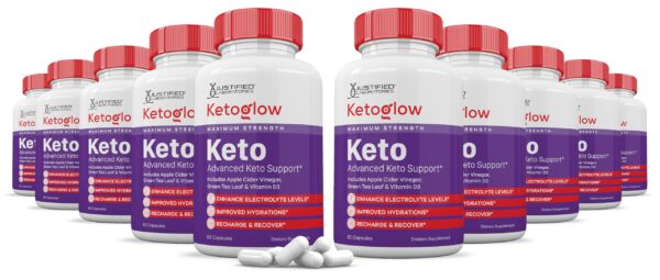 Paquete Keto Glow cápsulas Keto ACV 600 unidades apoyo cetosis