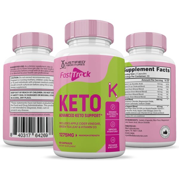 Embalaje doble paquete pastillas Fast Track Keto ACV para dieta keto