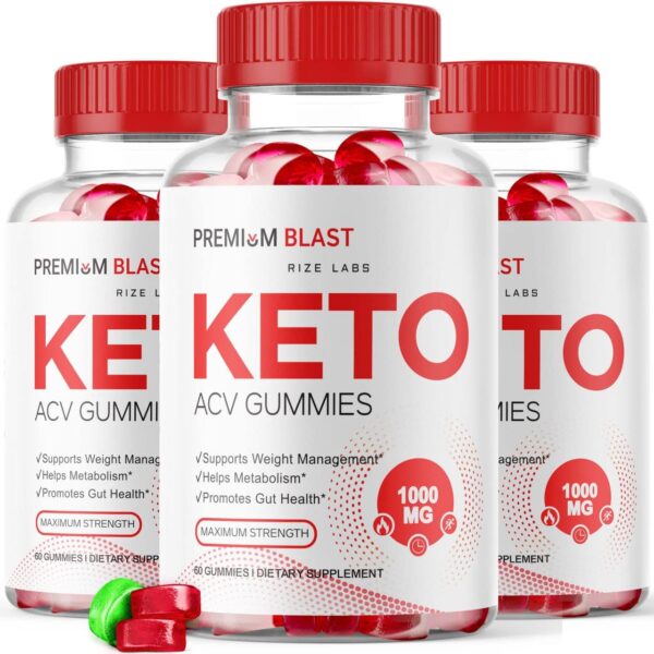 rize labs Premium Blast Keto ACV Gomitas presentación paquete
