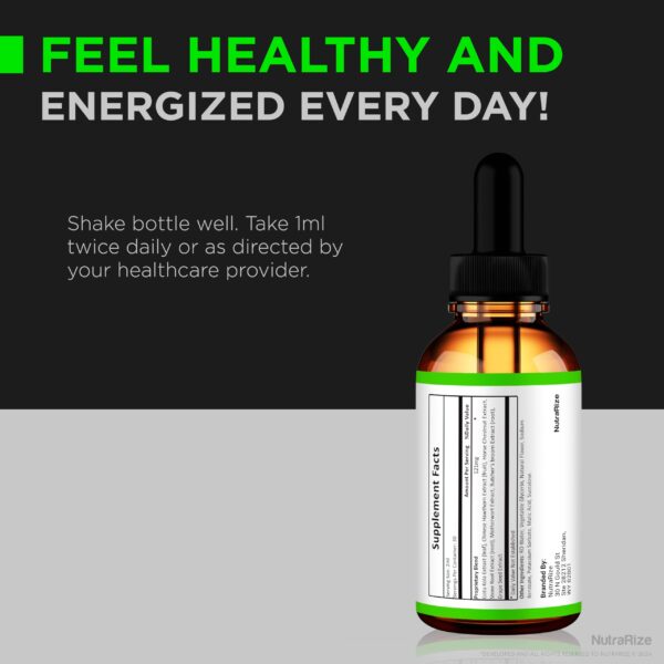 NutraRize gotas Gluco Force fórmula líquida