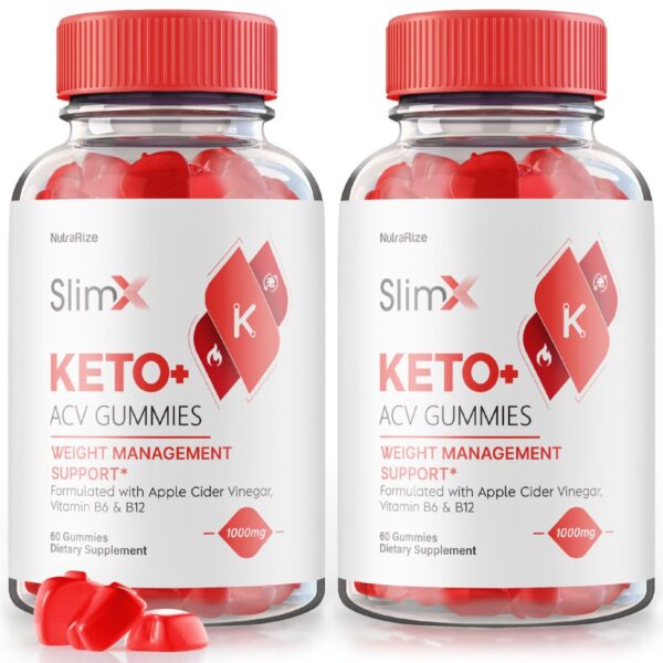 Paquete de gomitas SlimX Keto ACV NutraRize 120 unidades