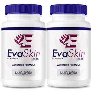 Frascos cápsulas EvaSkin NutraRize pack de 2 cuidado de la piel
