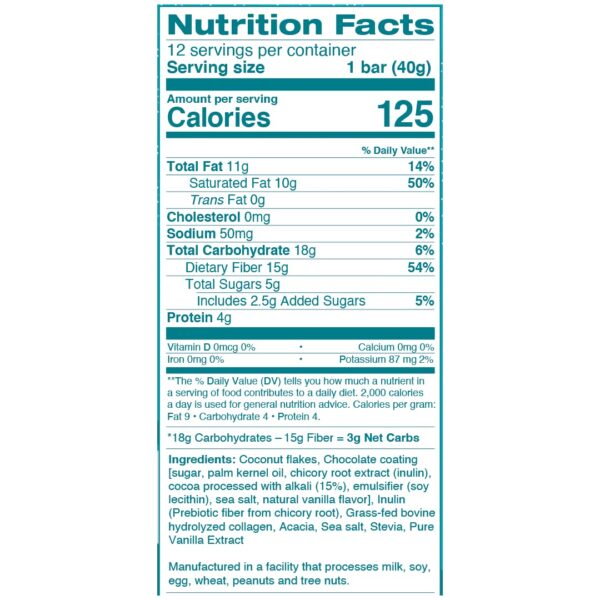 Barra en empaque individual