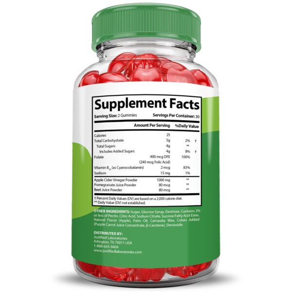 Gominolas con vitamina B12 y vinagre de sidra de manzana