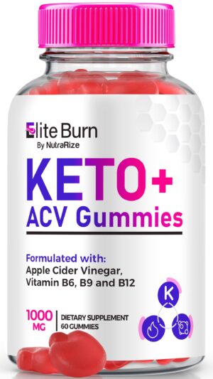 Gomitas Elite Burn Keto ACV vinagre sidra manzana 60 unidades