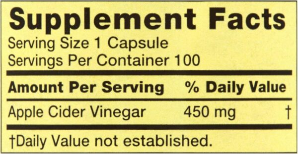 Suplemento natural vinagre de sidra manzana Spring Valley