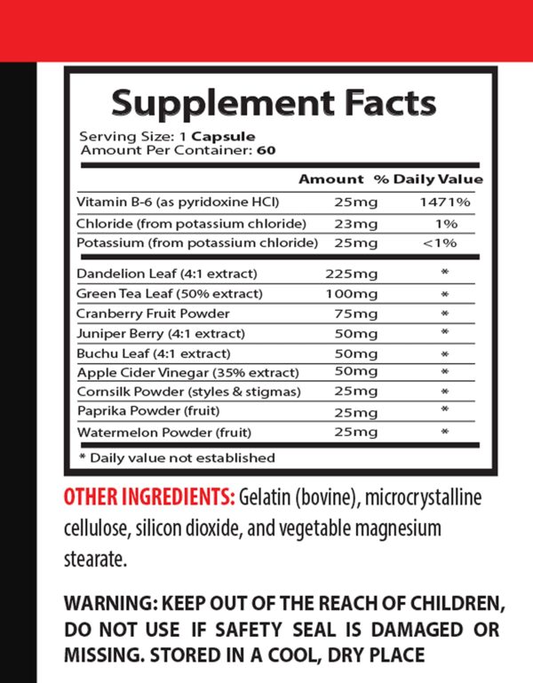 Suplemento Water Away ingredientes naturales detox peso agua