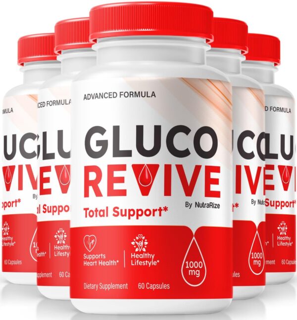 Gluco Revive envase frontal 300 cápsulas apoyo salud
