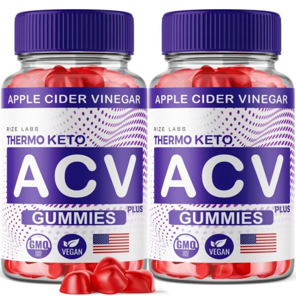 Frasco de Thermo Keto ACV Gummies para pérdida de peso avanzada