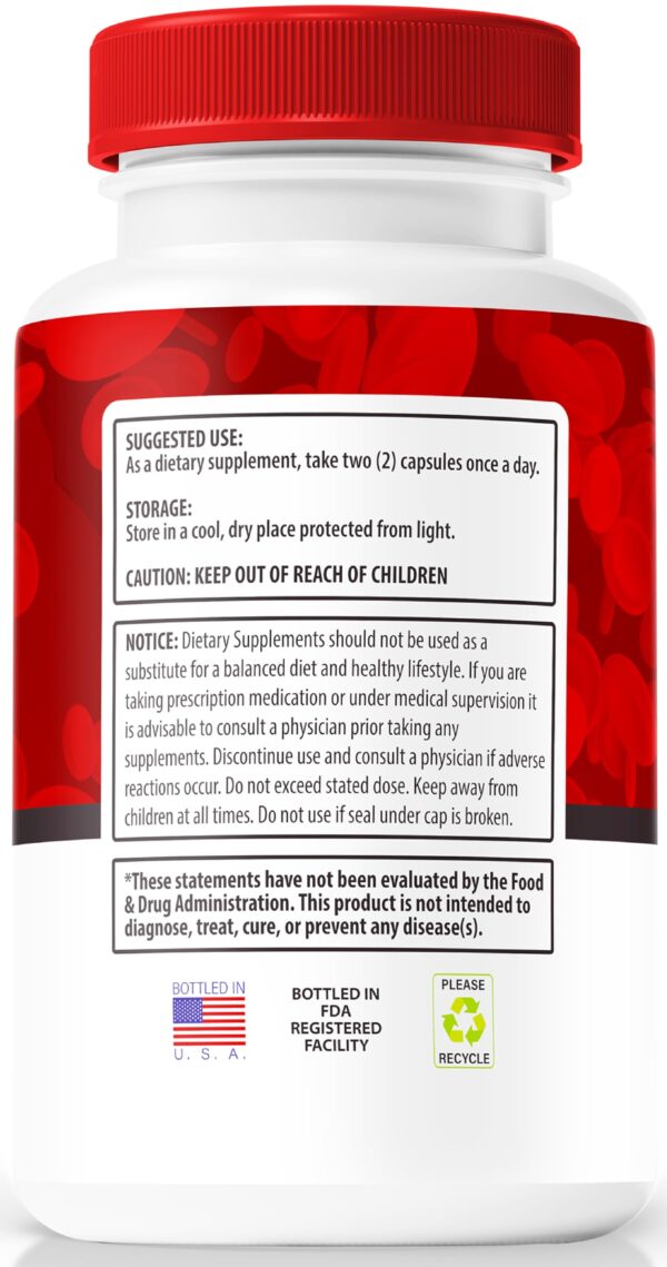 Suplemento Genesis Blood Clean con ingredientes naturales