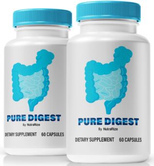 Frasco cápsulas Pure Digest apoyo digestivo salud intestinal