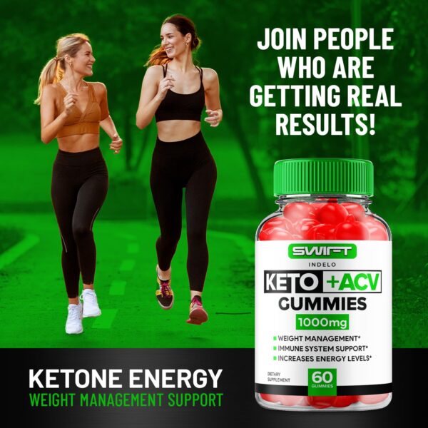 Empaque de 3 Swift Keto ACV gummies 60 unidades cada uno