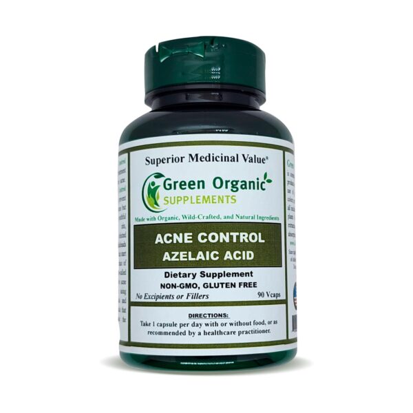 Paquete de 3 cápsulas para control de acné Green Organic Supplements