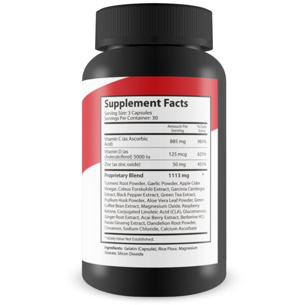 Suplemento detox colon herbal multivitaminas para digestión