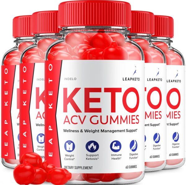 Leap Keto ACV gomitas suplemento pérdida de peso paquete 5