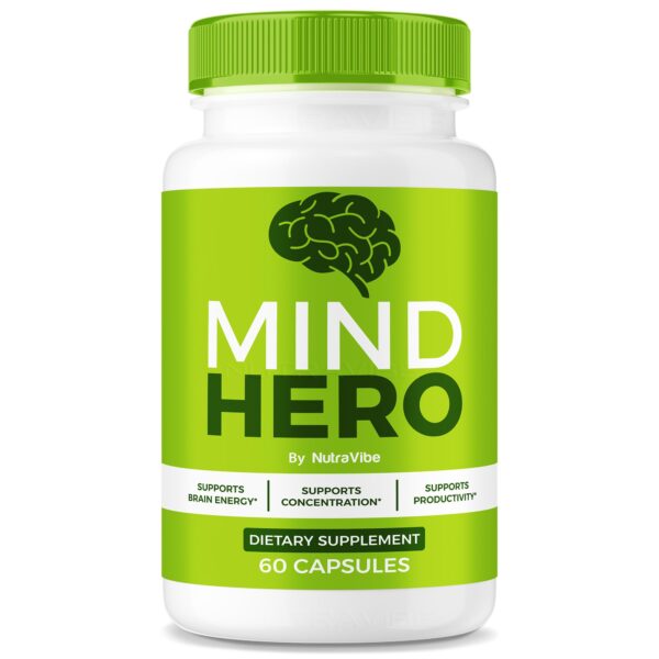 Cápsulas Mind Hero y frasco