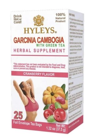 Frente del empaque HYLEYS Garcinia Cambogia Tea