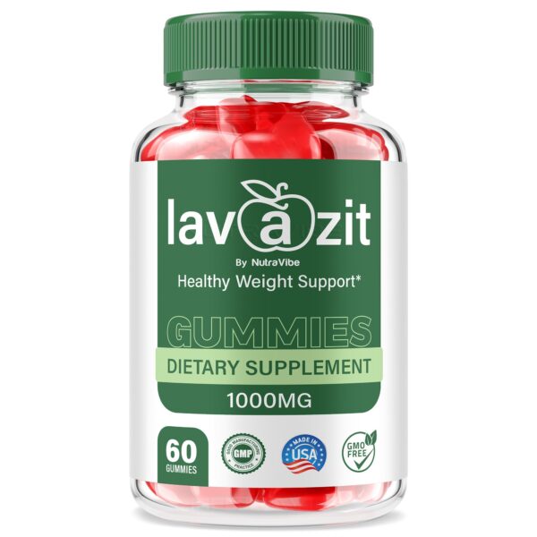 Frasco con gomitas Lavazit Keto ACV para fitness