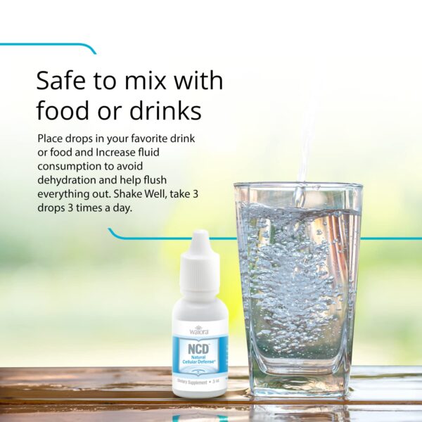 Suplemento Waiora NCD gota líquida para salud y depuración