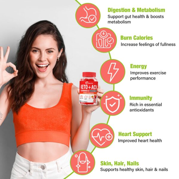 Gomitas Keto ACV Powerific caja y gomitas