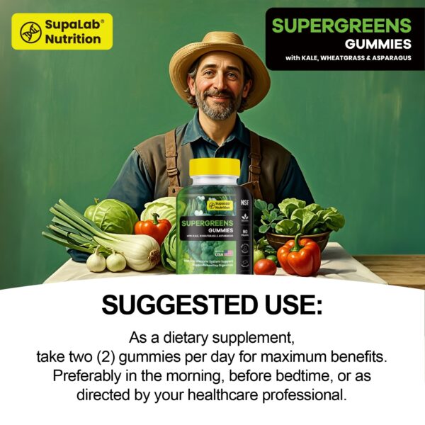 Gominolas MEGNETA Supergreens sabor manzana presentación