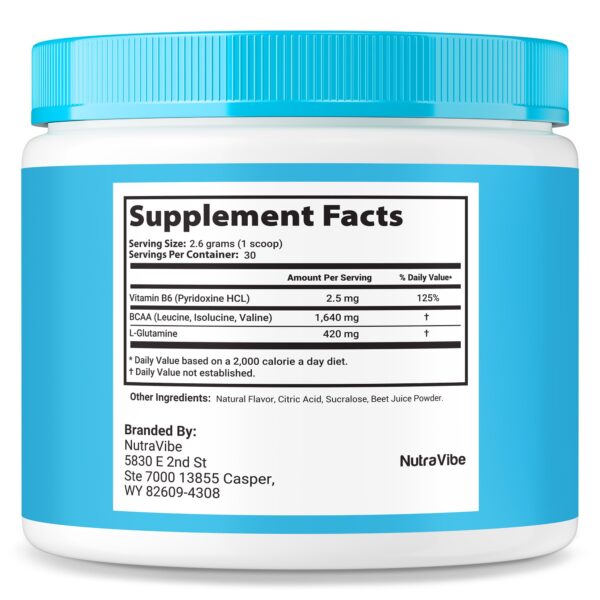 Close up de etiquetas en NanoSlim fórmula en polvo