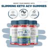 Gomitas naturales para adelgazar Slimming Keto ACV de rize labs 180 unidades