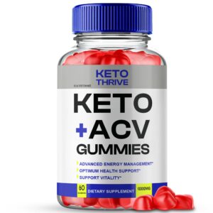 Keto Thrive ACV gomitas suplemento saludable 60 unidades
