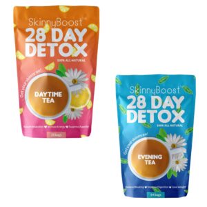 Skinny Boost Té Detox Nocturno y Diario en caja