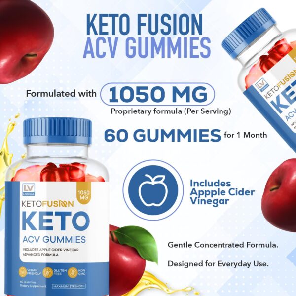 KetoFusion gomitas suplemento vinagre manzana 300 unidades