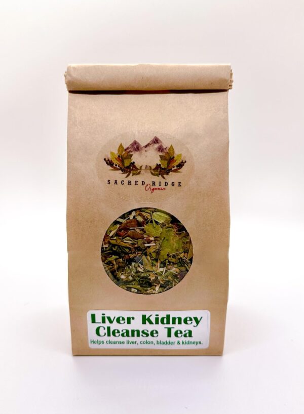 Té orgánico detox para hígado riñón colon envase verde