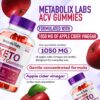 Vista lateral Metabolix Labs ACV Gummies 120 gomitas