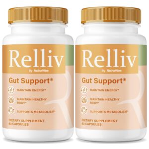 Paquete doble Relliv suplemento para apoyo digestivo natural