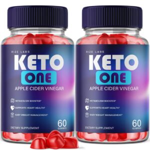 Paquete de gomitas Keto One ACV para bajar peso de rize labs