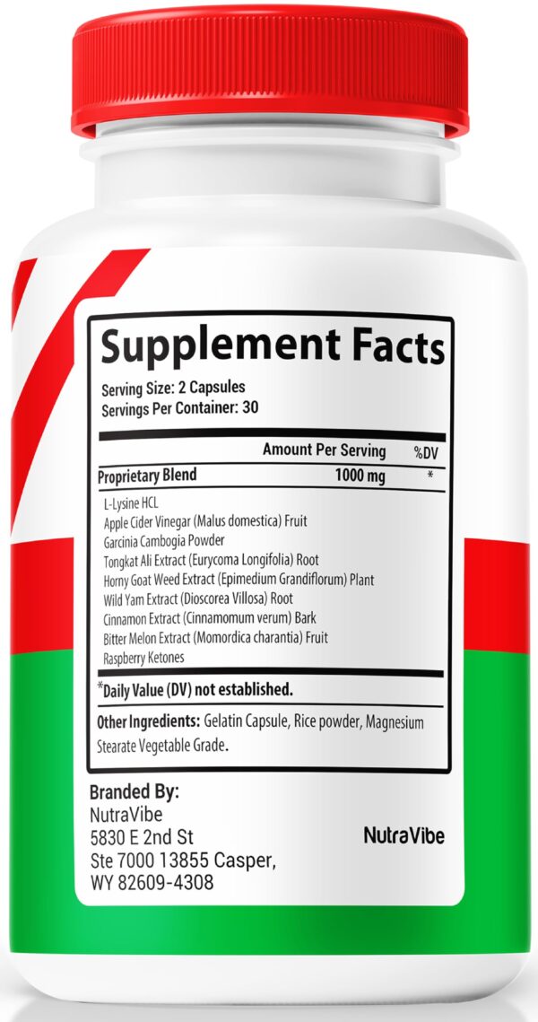 empaque nutravibe procard max 60 cápsulas