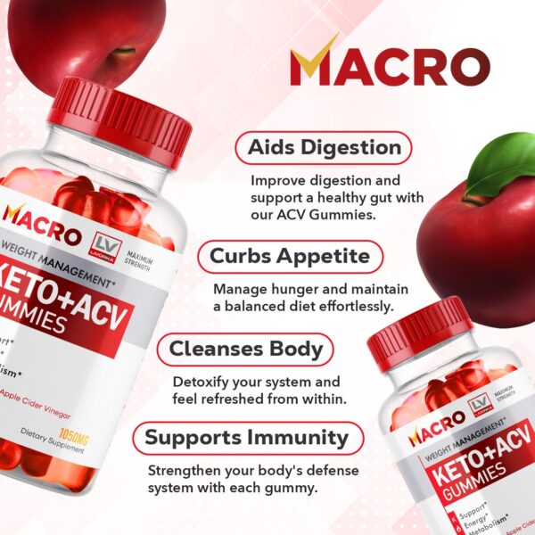 LIVORKA gomitas Macro Keto ACV vista lateral