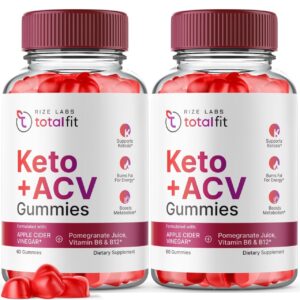 Paquete de gomitas Total Fit Keto ACV de rize labs 120 unidades