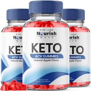 Paquete de gomitas rize labs Nourish Wave Keto ACV para pérdida de peso
