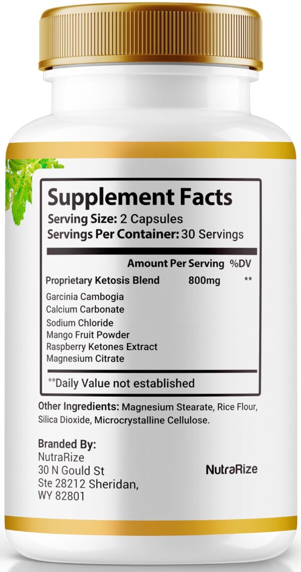 Cápsulas naturales Slim Leaf fórmula ultra pura keto