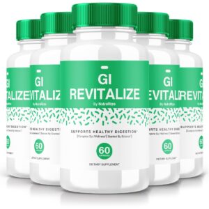 GI Revitalize cápsulas para salud digestiva en paquete de 5