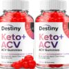Paquete doble gomitas Destiny Keto ACV 120 unidades control peso