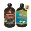 Botellas amargos guanábana y shilajit bebida herbal natural