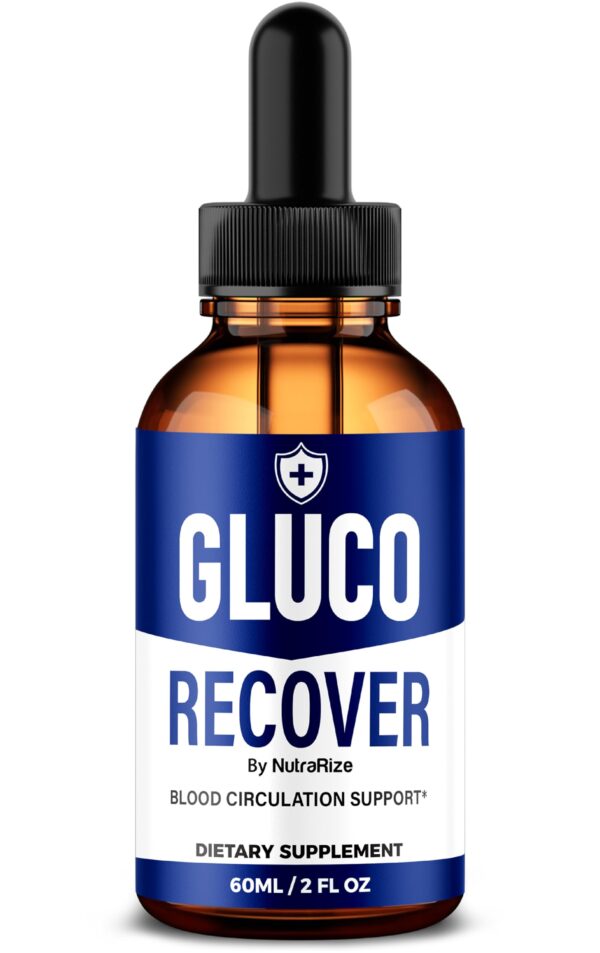 Botella de gotas Gluco Recover suplemento natural bienestar