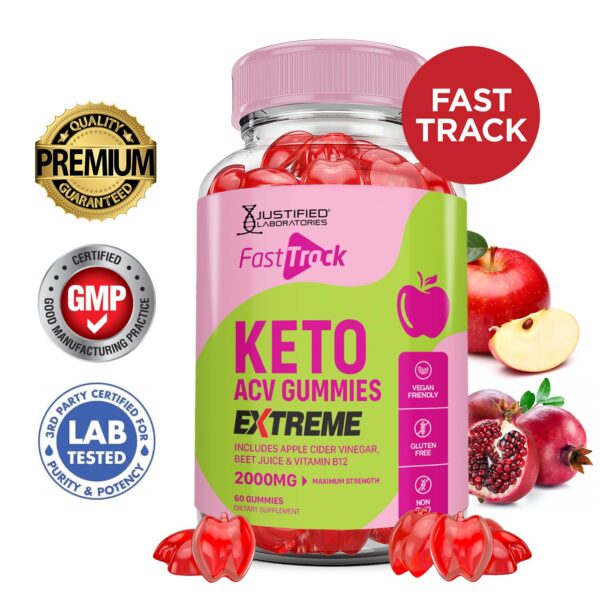 Gomitas Fast Track Keto ACV sabor vinagre sidra manzana