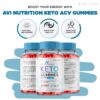 Detalle gomitas avanzadas keto y ACV avi nutrition