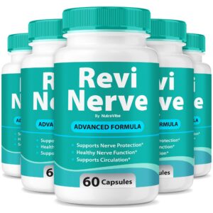 Frente del frasco Revi Nerve 60 cápsulas